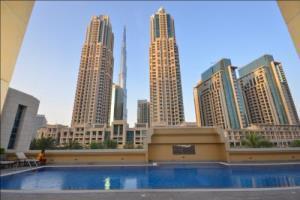 09 Claren Tower Burj Boulevard Hotel Dubai Exterior photo